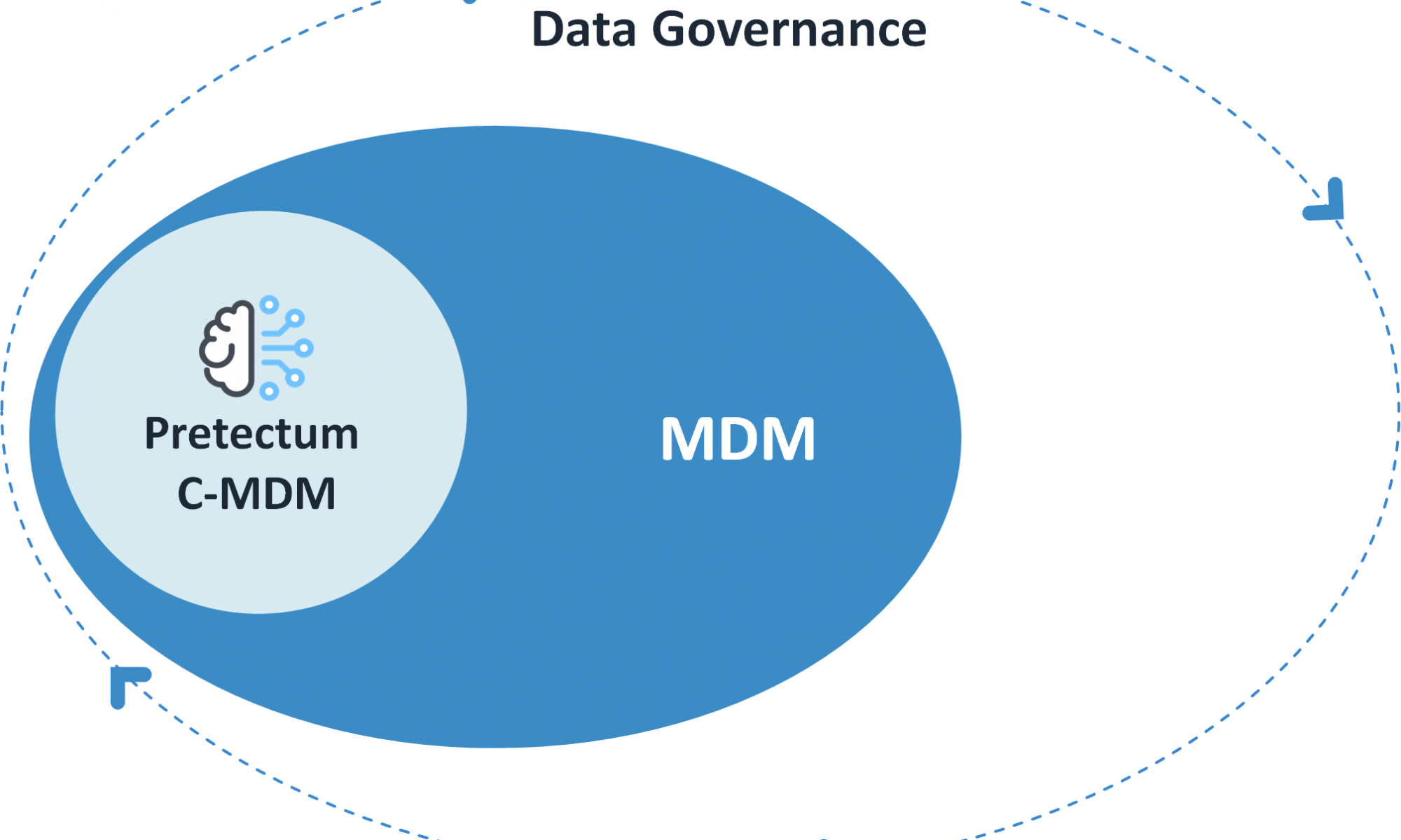 Data Governance Encompasses MDM and CMDM Infographic