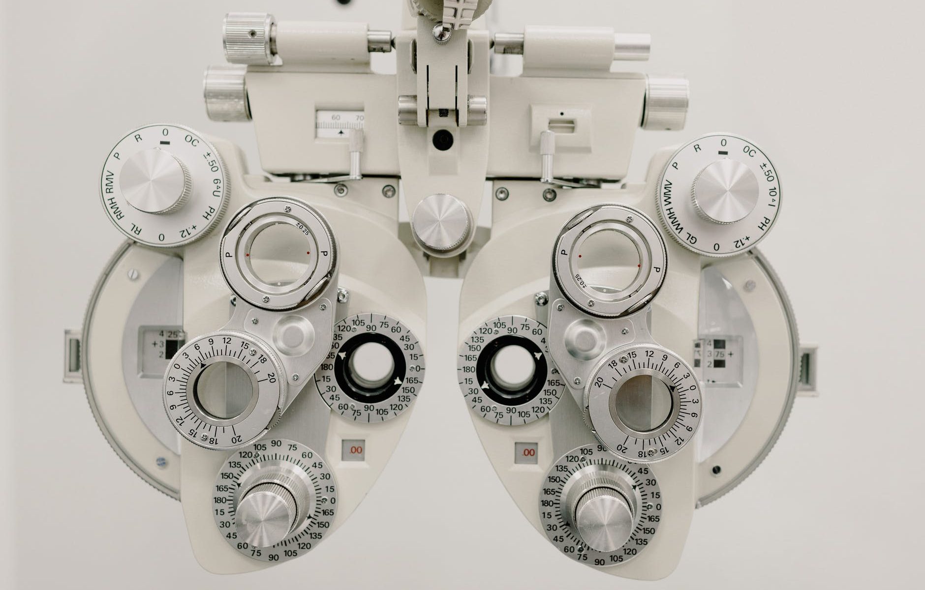 modern professional equipment for checking eyesight