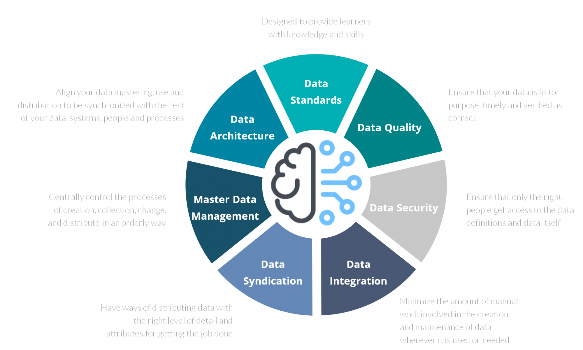 Pretectum Data Governance Wheel Infographic