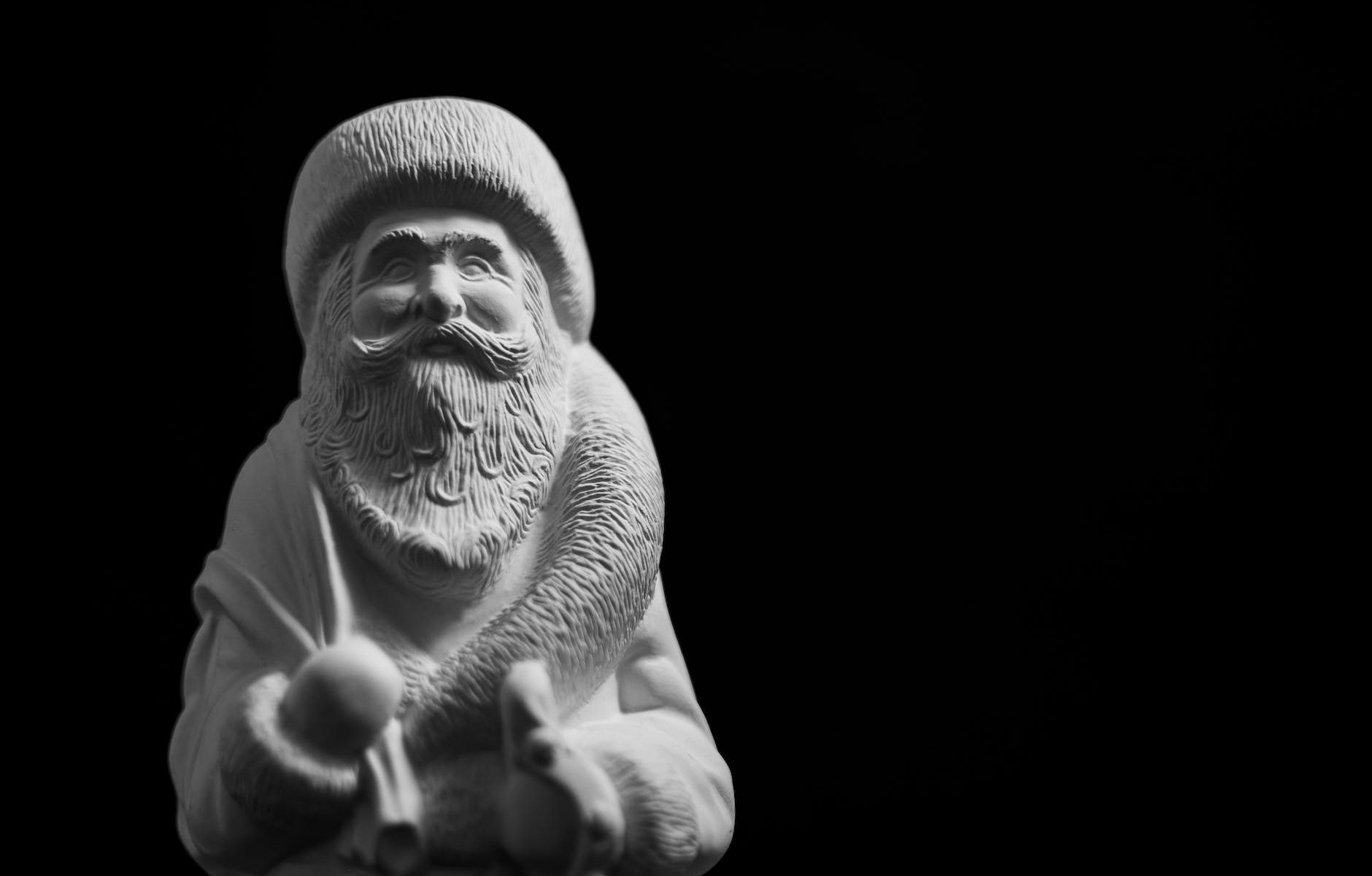 white santa claus figurine