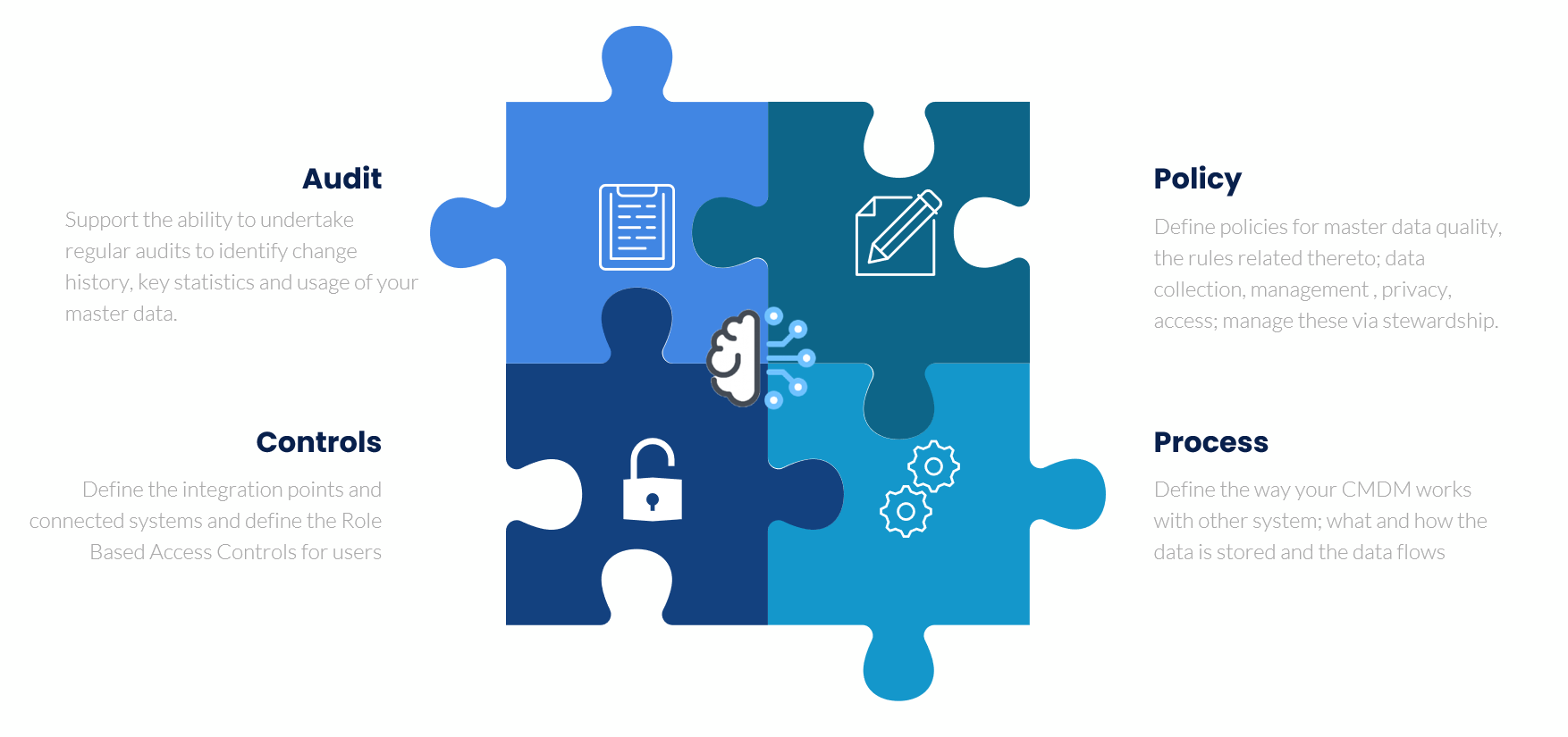 Pretectum Jigsaw Audit Policy COntrols Process Infographic