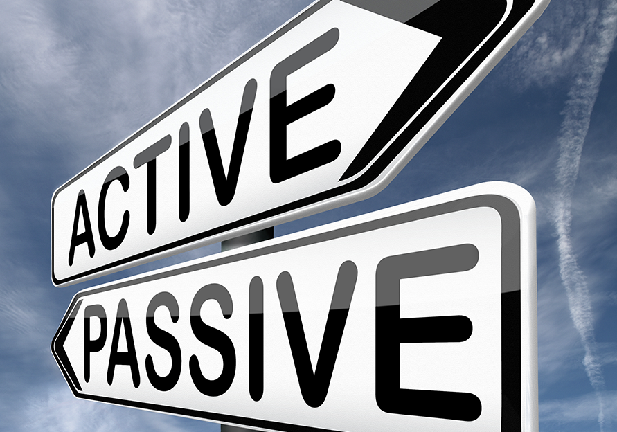 an image featuring two contrasting street signs. One sign symbolizes "Active Data Governance" while the other sign represents "Passive Data Governance"