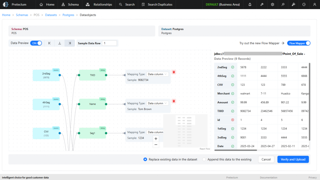 Flow Mapper with JDBC mapping